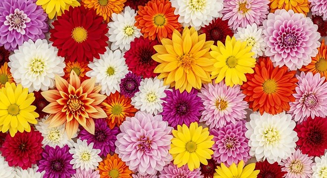 colorful flowers background