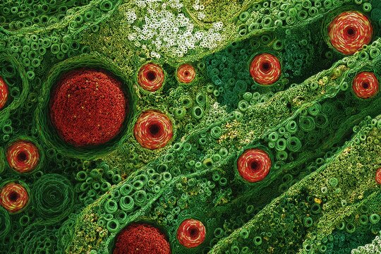 Melanocyte-Stimulating Hormone Meadow: MSH hormones create a vibrant meadow in the pituitary, regulating skin pigmentation.