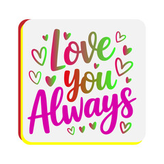 Happy birthday celebration greeting card design with pink percent off sale sign, 3D font text, alphabet, and vector love symbol illustration