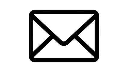 Mail Envelope Message Icon Outline Line Art Communication Vector