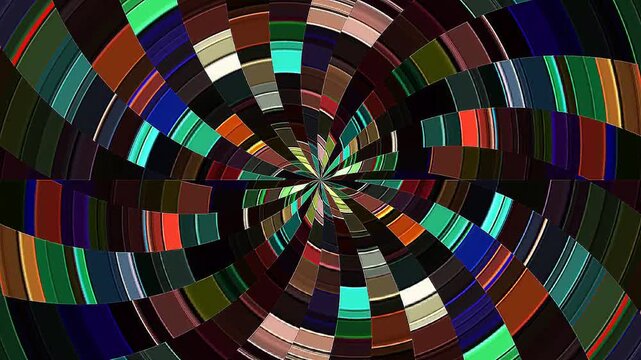 Abstract background moving stripes and flashing with shining light Animation with circles	