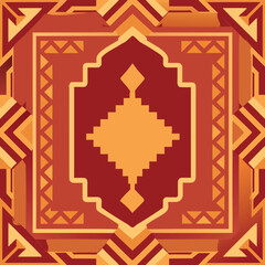 Arab traditional carpet design vector 
