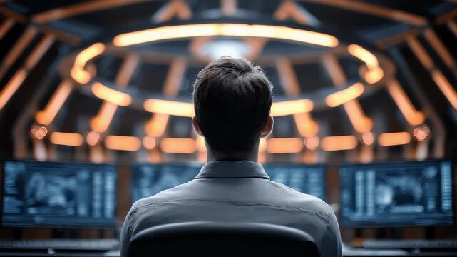 Personnel in the Command Center Monitor Data Security to Ensure Stable Operation