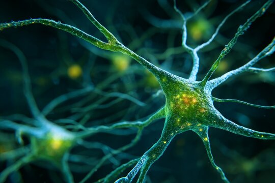 Stimulating Synapse Springs: Neurotransmitters spring forth in stimulating synapses, facilitating communication between neurons.