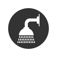 Shower head icon isolated on transparent background