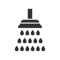 Shower head icon isolated on transparent background