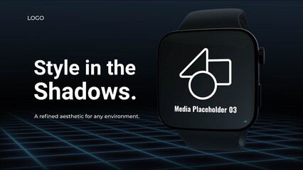 Futuristic 3D Smartwatch Mockup Promo