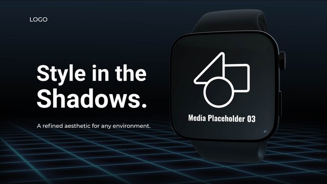Futuristic 3D Smartwatch Mockup Promo