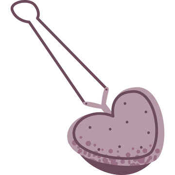 purple heart tea infuser clip art preview