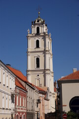 Fototapeta premium Kirche St. Johannes in Vilnius, Litauen