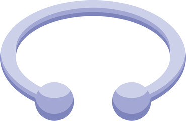 Modern silver bracelet with balls at the extremities, showcasing a sleek and elegant design