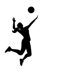 volleyball player silhouette