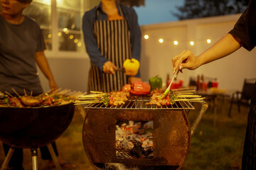 BBQ, Grilling, Outdoor Party, Skewers, Backyard Party
