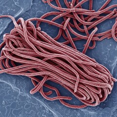 High-Tech Visualization of Marburg Virus Helical Nucleocapsids on a Surface