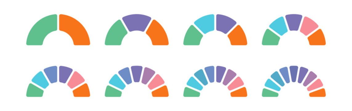 Round infographic PNG business diagram. Circular chart template data visualization design