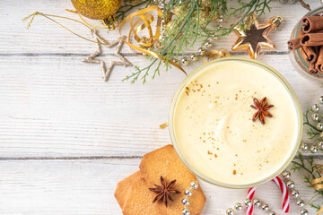 Christmas breakfast Eggnog Greek Yogurt bowl