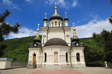Religious architecture with refined details. Place of spiritual calm and revival amidst nature....