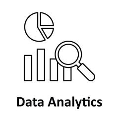 Data Analytics Vector Icon which can easily modify or edit