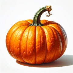 Simple orange pumpkin