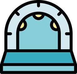 Underground mining tunnel entrance illuminating a platform, symbolizing resource extraction and industrial operations