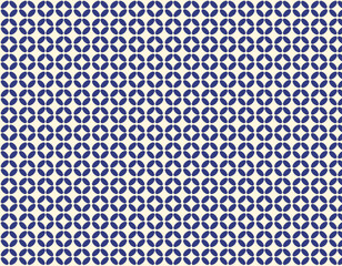 ファブリック素材　おしゃれな和柄背景　七宝　紺