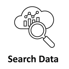 Search Data Vector Icon which can easily modify or edit