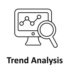 Trend Analysis Vector Icon which can easily modify or edit