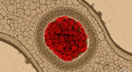 Luteovirus Accumulation in Plant Phloem Sieve Element Transmission Electron Micrograph Detail