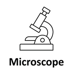 Microscope Vector Icon which can easily modify or edit