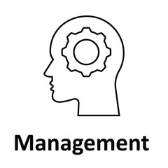 Management Vector Icon which can easily modify or edit