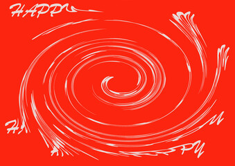 red swirl background