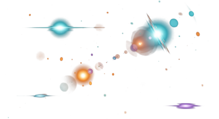 rainbow light effect flare 