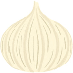 vegetables with oil pastel coloring