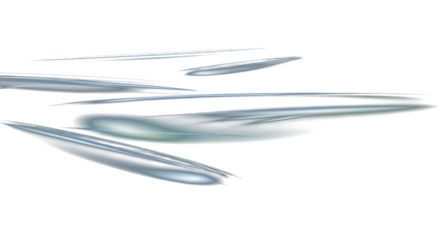 Cool ice-blue, silver, and pale turquoise lens reflections on transparent background, subtle light diffusion, glass-like transparency, minimalist futuristic abstraction. clean PNG