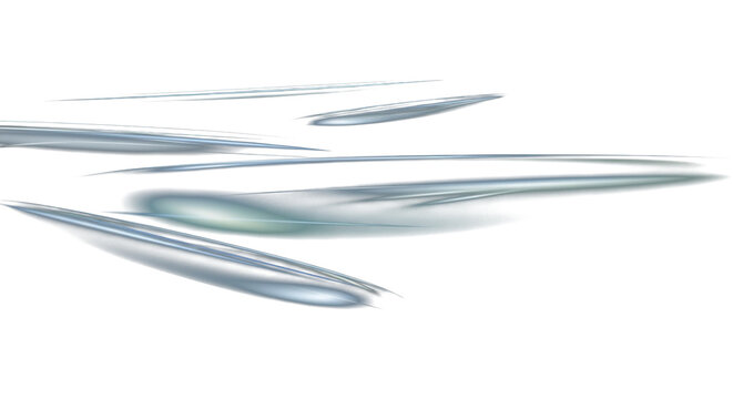 Cool ice-blue, silver, and pale turquoise lens reflections on transparent background, subtle light diffusion, glass-like transparency, minimalist futuristic abstraction. clean PNG