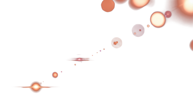 Deep copper, rose, plum, and bronze tones forming glowing bokeh flares on a dark background, metallic reflections and soft radiance, elegant atmospheric photography. clean PNG