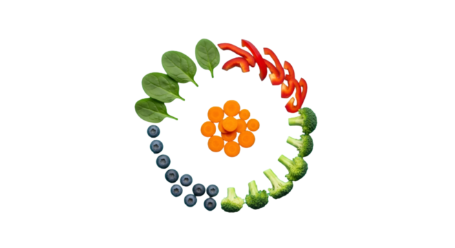 A set of colorful abstract flower icons designed as a symbol of nature and color for digital decoration