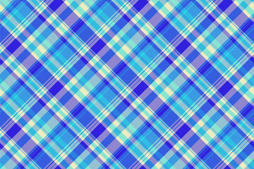 Warm background fabric tartan, tie seamless vector texture. Printout textile check pattern plaid in light and blue colors.