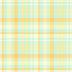 Ornate fabric tartan vector, hounds tooth check seamless pattern. Smooth texture plaid textile background in light and yellow colors.