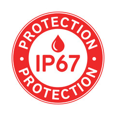 Ip67 waterproof and dustproof protection symbol