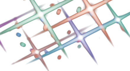 Soft pastel holographic light flares in mint, peach, lilac, and sky blue tones on dark background, dreamy blurred reflections, ethereal cinematic mood. clean PNG