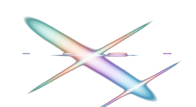 Soft pastel holographic light flares in mint, peach, lilac, and sky blue tones on dark background, dreamy blurred reflections, ethereal cinematic mood. clean PNG