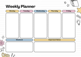 Weekly planner