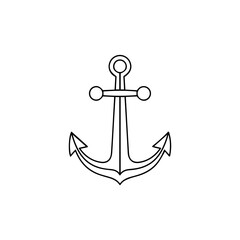 Classic anchor, a symbol of stability, hope, and maritime tradition for sailors