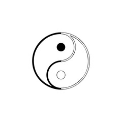 Yin and yang symbol, representing balance, harmony, and duality