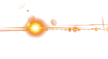 Warm orange and red lens flares on dark background, glowing orbs and refractions like sunset through glass, cinematic light streaks, artistic abstract lighting, high contrast dark aesthetic. clean PNG