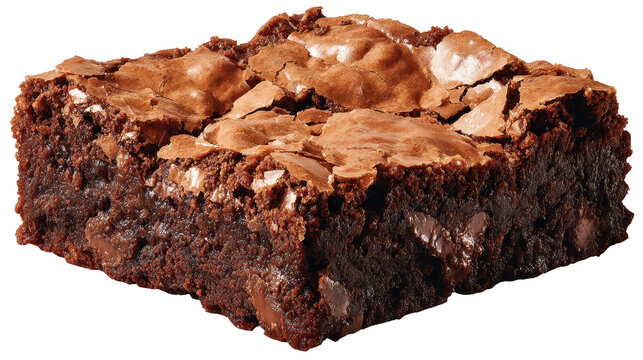 Chocolate marshmallow brownie piece rich brownie square covered in melted chocolate and marshmallow