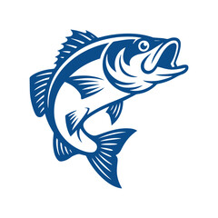 Fish logo vector design template