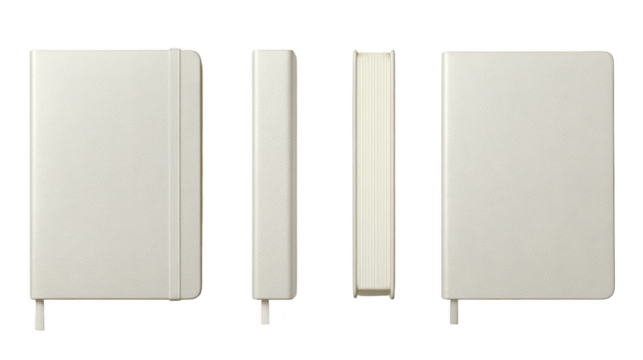 Compact notebook secured by elastic band closure pages remain secure within notebook thanks to elastic band