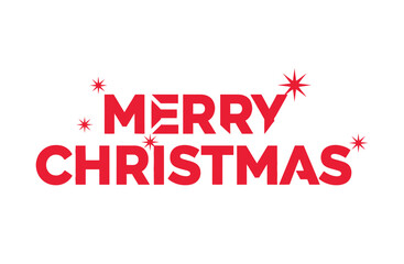 Merry Christmas Vector Design &ndash; Festive Holiday Text 

